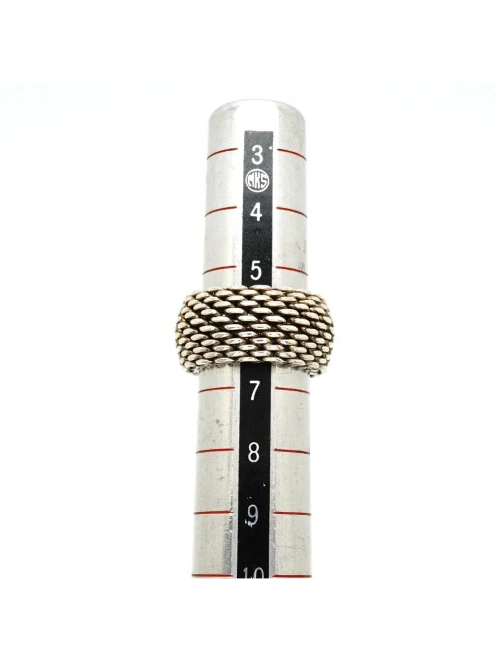 Tiffany & Co Ring Somerset Mesh 925 Sterling Silver - Picture 6 of 7